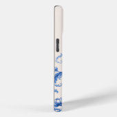Blauwe granaatappel botanische telefoonhoes Case-Mate iPhone case (Achterkant / Rechts)