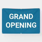Blauwe Grand Opening Banner (Horizontaal)