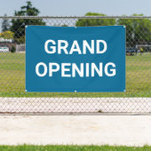 Blauwe Grand Opening Banner (Insitu)