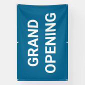 Blauwe Grand Opening Banner (Verticaal)