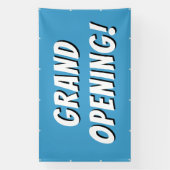 Blauwe Grand Opening! Banner (Verticaal)