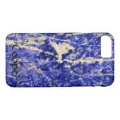 Blauwe graniet, blauwe marmer, blauwe steen Case-Mate iPhone case (Achterkant (Horizontaal))