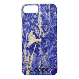 Blauwe graniet, blauwe marmer, blauwe steen 	iPhone 8/7 hoesje