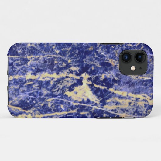 Blauwe graniet, blauwe marmer, blauwe steen Case-Mate iPhone case (Achterkant (horizontaal))