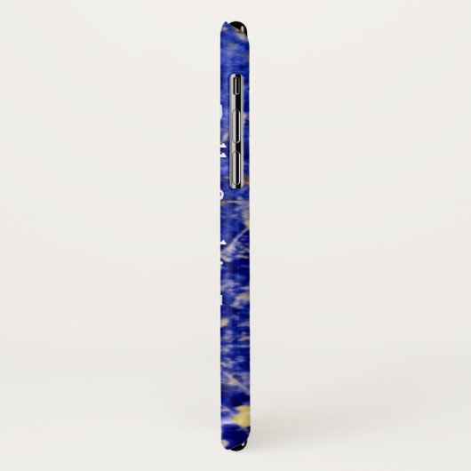 Blauwe graniet, blauwe marmer, blauwe steen Case-Mate iPhone case (Achterkant/links)