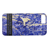 Blauwe graniet, blauwe marmer, blauwe steen Case-Mate iPhone case (Achterkant (Horizontaal))