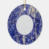 Blauwe graniet, blauwe marmer, blauwe steen keramisch ornament (Links)