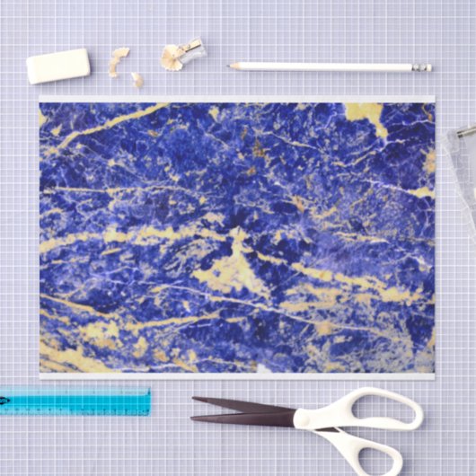 Blauwe graniet, blauwe marmer, blauwe steen tissuepapier (Craft)