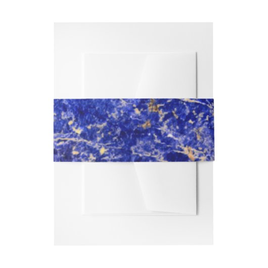 Blauwe graniet, blauwe marmer, blauwe steen uitnodigingen wikkel (Voorkant Voorbeeld)