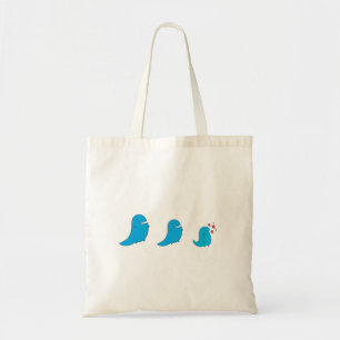 Blauwe Grappige Dieren Boodschappentas Tote Bag