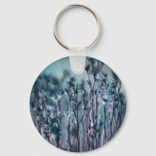 Blauwe gras sleutelhanger