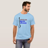 Blauwe gras! t-shirt (Voorkant volledig)