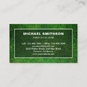 Blauwe grasmaaier Tuinieren Service Grassnijden Visitekaartje (Achterkant)