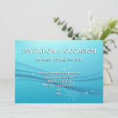 blauwe gratie kaart (Staand voorkant)