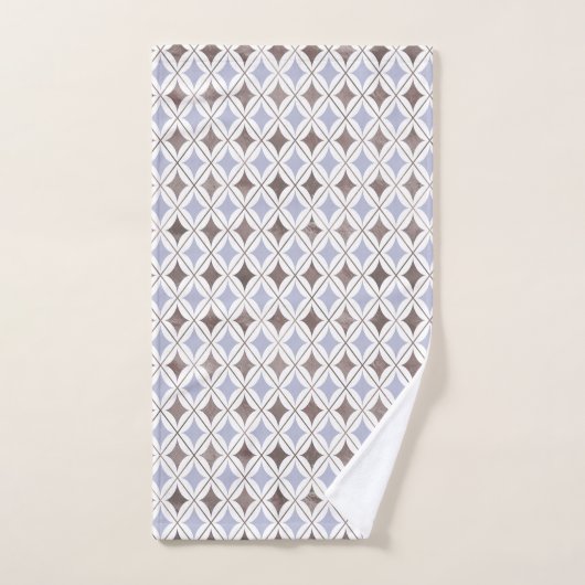 BLAUWE GRAY HAMPTONS STIJL BATHROOM TOWEL SET BAD HANDDOEK (Handdoek)