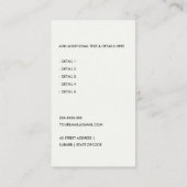 BLAUWE GRAY MODERN CALCULATOR COIN ACCOUNTING ICON VISITEKAARTJE (Achterkant)