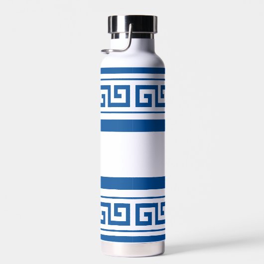 Blauwe Griekse sleutel waterfles (Rechts)