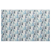 Blauwe grijs winterpingbomen stof (Fat Quarter)