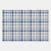 blauwe grijze 3 patronen altijd inpakpapier vel (Voorkant 3)