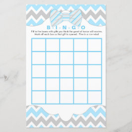 Blauwe grijze Bingo en baby showers spelletjes met