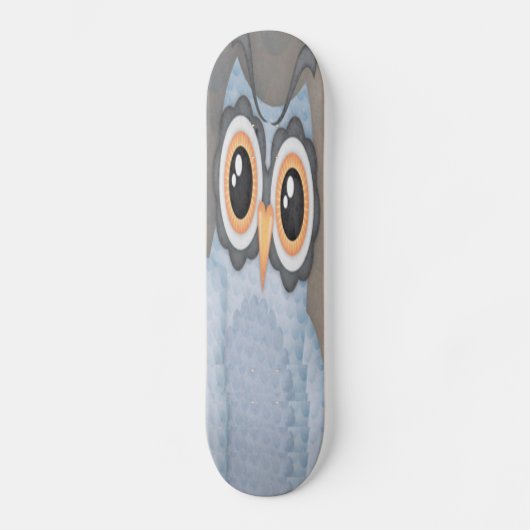 Blauwe grijze boomskateboard skateboard (Voorkant)