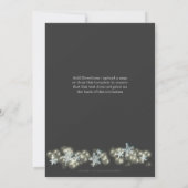 Blauwe grijze bruiloft verloving kaart (Achterkant)