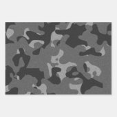 Blauwe grijze Camouflage Inpakpapier Vel (Voorkant 2)