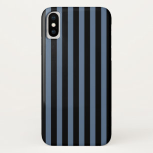 Blauwe grijze en zwarte strepen Case-Mate iPhone case