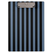 Blauwe grijze en zwarte strepen klembord (Voorkant)