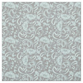 Blauwe grijze Floral Pattern Fabric Stof (Swatch)