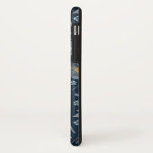 Blauwe grijze gele papaver afdrukken Case-Mate iPhone case (Achterkant/links)