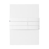 Blauwe grijze glitter botanische lekkenbruiloft uitnodigingen wikkel (Achterkant Voorbeeld)