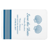 Blauwe grijze handpalen opslaan Datum Magneet (Horizontaal)