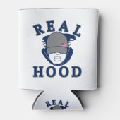 blauwe grijze HOOD GUY IN HOODIE Blikjeskoeler (Voorkant)