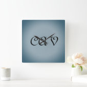 Blauwe grijze klokken en horloges (Huis)