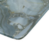 Blauwe grijze marmer met goudvein snijplank (Hoek)