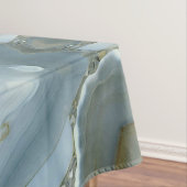 Blauwe grijze marmer met goudvein tafelkleed (Voorbeeld)