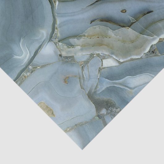 Blauwe grijze marmer met goudvein tissuepapier (Detail)