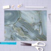 Blauwe grijze marmer met goudvein tissuepapier (Craft)