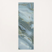 Blauwe grijze marmer met goudvein yogamat (Voorkant)