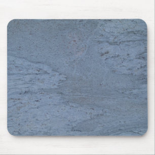 Blauwe grijze marmer met rondzwaaide mousepad muismat