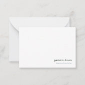 Blauwe grijze moderne, minimale sociale media notitiekaartje (Voorkant)