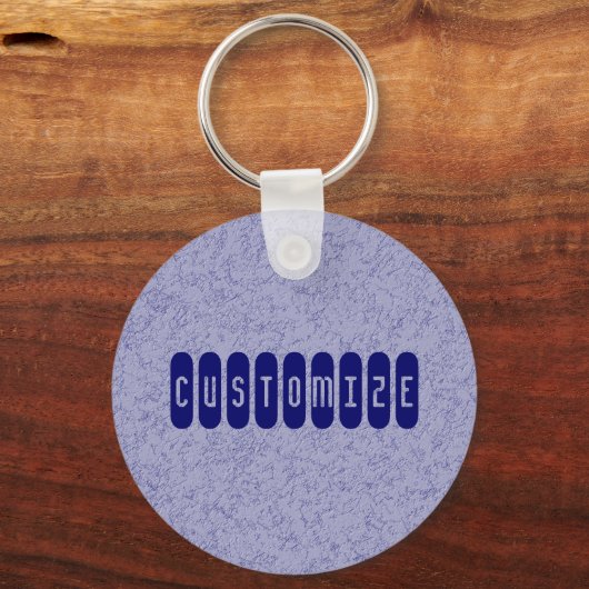 Blauwe grijze muur - Sjabloon Sleutelhanger (Voorkant)