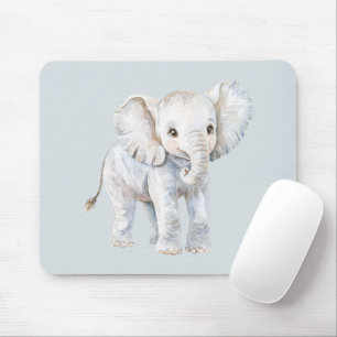 Blauwe Grijze Olifant Muismat