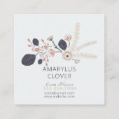 Blauwe grijze perzand voor speelvolle mixen geslee vierkante visitekaartje (Achterkant)