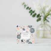 Blauwe grijze perzand voor speelvolle mixen geslee vierkante visitekaartje (Staand voorkant)