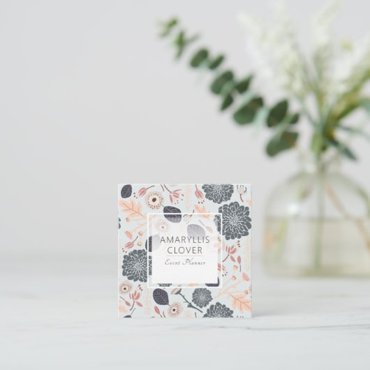 Blauwe grijze perzand voor speelvolle mixen geslee vierkante visitekaartje (Staand voorkant)