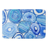 Blauwe grijze plakken badmat (Voorkant)