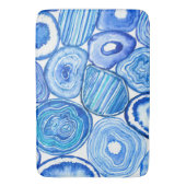 Blauwe grijze plakken badmat (Voorkant Verticaal)