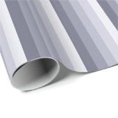 Blauwe grijze schaduwstrepen cadeaupapier (Rol Hoek)